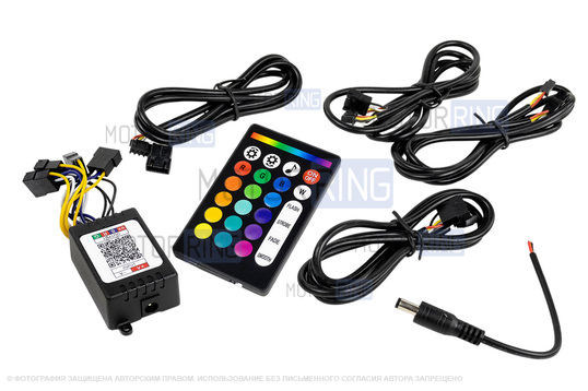 Сопла (дефлекторы) панели приборов с RGB подсветкой для ВАЗ 2108-21099, 2113-2115