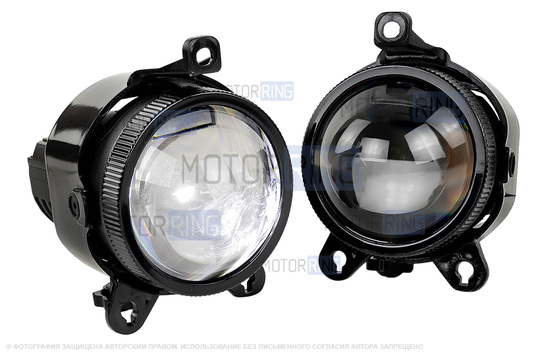 Диодные ПТФ Sal-Man 120W 32000lux с защитой от перегрева и запотевания для Лада Приора, Шевроле Нива с 2009 г.в., Лада Нива 2123, ГАЗ Газель