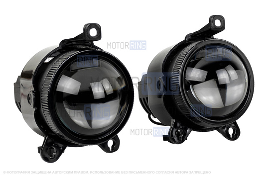 Диодные ПТФ Sal-Man 120W 32000lux с защитой от перегрева и запотевания для Лада Приора, Шевроле Нива с 2009 г.в., Лада Нива 2123, ГАЗ Газель