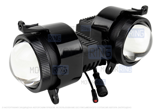 Диодные ПТФ Sal-Man 120W 32000lux с защитой от перегрева и запотевания для Лада Приора, Шевроле Нива с 2009 г.в., Лада Нива 2123, ГАЗ Газель