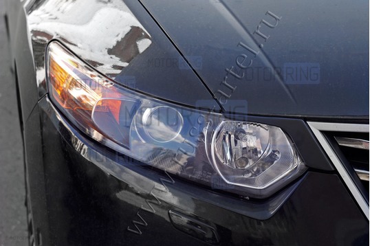 Реснички-накладки на передние фары под покраску для Honda Accord 8 2008-2012 г.в.