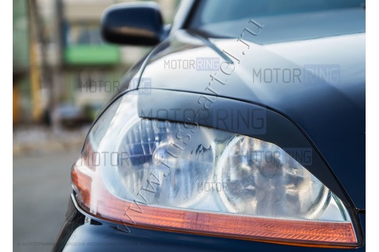 Реснички-накладки на передние фары Русская Артель под покраску для Toyota Mark 2 (110 кузов) 2000-2004 г.в.