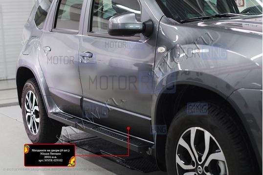 Молдинги на двери Русская Артель для Nissan Terrano 2014-2022 г.в.