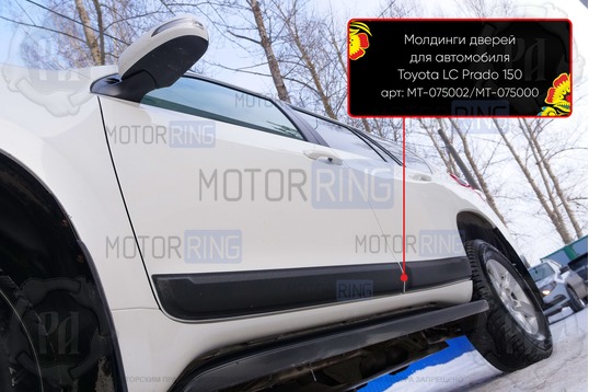Молдинги на двери Русская Артель для Toyota Land Cruiser Prado 150 с 2009 г.в._1