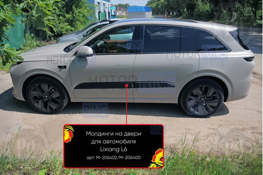 Молдинги на двери Русская Артель для Lixiang L6 с 2024 г.в._1
