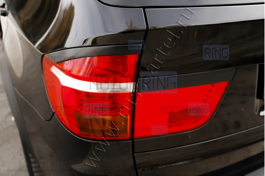 Реснички-накладки на задние фонари Русская Артель под покраску для BMW X5 (E70) 2007-2010 г.в.