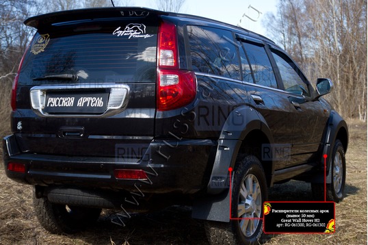 Расширители колесных арок Русская Артель для Great Wall Hover H2 2005-2010 г.в.