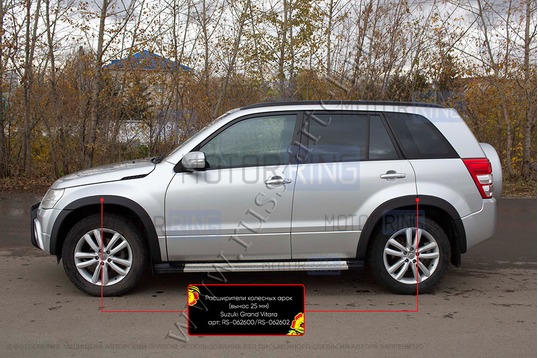 Расширители колесных арок Русская Артель для Suzuki Grand Vitara 2005-2012 г.в.