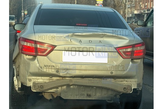 Балка заднего бампера Autoproduct со вставками для Лада Веста, Веста NG