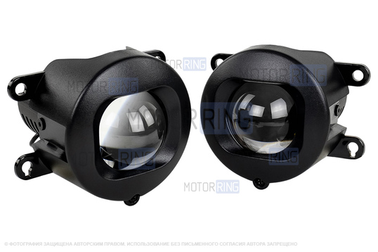 Комплект подключения ПТФ Sal-Man 120W 32000lux с рамками (кронштейнами) для Лада Нива Тревел RS(26)