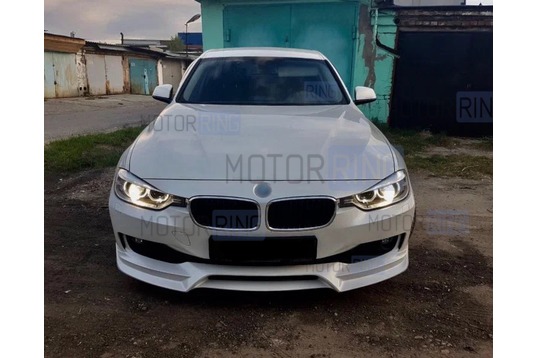 Неокрашенный сплиттер переднего бампера INMAX (Sport,Luxury, SE) для BMW 3 (F30)_1