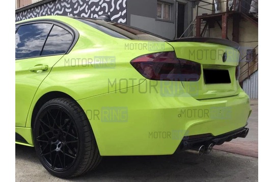 Диффузор заднего бампера INMAX в стиле М-Performance (4 трубы) для BMW 3 (F30)_1