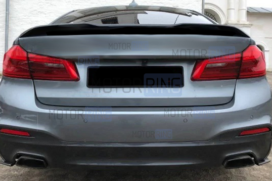 Черный лаковый спойлер INMAX PRO в стиле F90 для BMW 5 (G30)_1