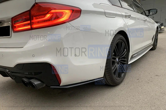 Накладки под задний бампер (Мини-лезвия) INMAX для BMW 5 (G30)