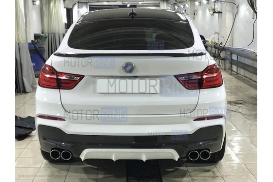 Диффузор заднего бампера INMAX для BMW X4 (F26) с М-пакетом