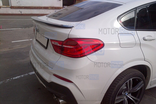 Черный лаковый спойлер INMAX для BMW X4 (F26)