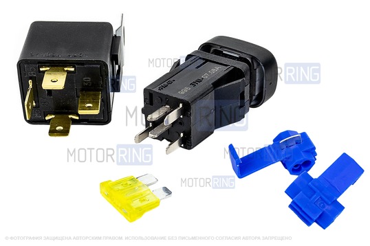 Комплект подключения ПТФ Sal-Man 120W 32000lux с рамками (кронштейнами) для Лада Нива Тревел RS(26)