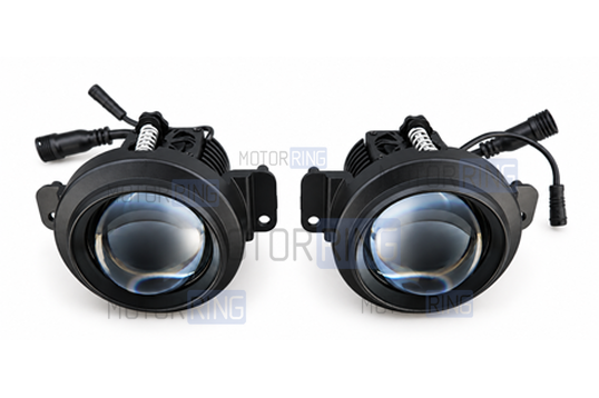 Диодные ПТФ Sal-Man 120W 32000lux с защитой от перегрева и запотевания для Ford Kuga 2008-2012 г.в., Focus 2 2005-2008 г.в.