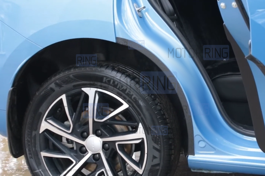 Накладки на внутренние части задних арок Русская Артель со скотчем для Haval Jolion с 2021 г.в.