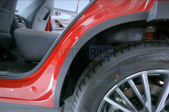 Защита кромки внутренних арок задних колес Русская Артель со скотчем для Chery Tiggo 8 с 2018 г.в., Tiggo 8 Pro 2021-2024 г.в., Tiggo 8 Pro Max с 2022 г.в., Tiggo 8 Pro e+ 2021-2024 г.в., Tenet T8 с 2025 г.в.