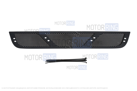Защитная сетка решетки переднего бампера Русская Артель для Nissan Pathfinder 2011-2013 г.в.