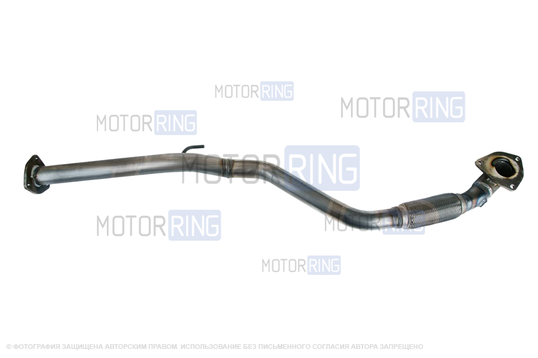 Труба приемная GTS с виброкомпенсатором для Chevrolet Lanos 2002-2009 г.в., Zaz Chance 2009-2014 г.в., Sens 2007-2013 г.в.
