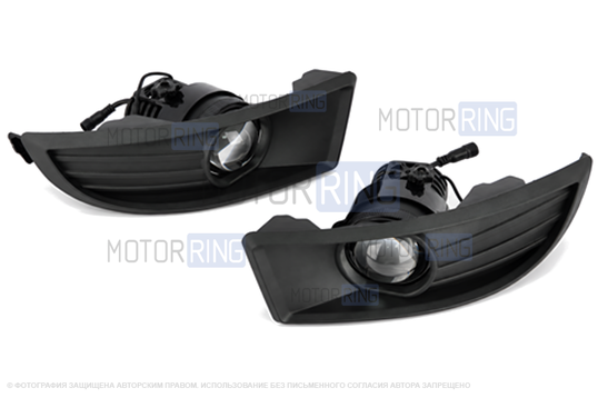 Светодиодные ПТФ Sal-Man 110w 30000lux с защитой от перегрева и запотевания для Skoda Octavia 2 2008-2013 г.в.