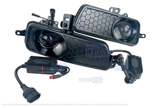 Диодные ПТФ Sal-Man 120W 32000lux с защитой от перегрева и запотевания для Ford Focus 3 2014-2019 г.в., C-Max 2015-2019 г.в., Transit 2019-2026 г.в.