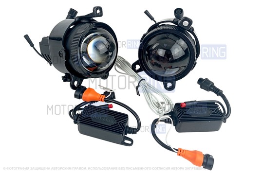 Диодные ПТФ Sal-Man 120W 32000lux (ближний, дальний) с защитой от перегрева и запотевания для Лада Приора, Шевроле Нива с 2009 г.в., Лада Нива 2123, ГАЗ Газель