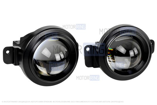 Диодные ПТФ Sal-Man 120W 32000lux с защитой от перегрева и запотевания для Ford Kuga 2008-2012 г.в., Focus 2 2005-2008 г.в.