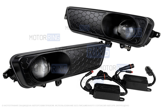 Диодные ПТФ Sal-Man 120W 32000lux с защитой от перегрева и запотевания для Ford Focus 3 2014-2019 г.в., C-Max 2015-2019 г.в., Transit 2019-2026 г.в.