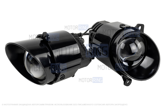 Диодные ПТФ Sal-Man 120W 32000lux с защитой от перегрева и запотевания для Лада Калина 2004-2011 г.в., Калина 2 2013-2018 г.в., Гранта 2011-2017 г.в., Ларгус 2012-2020 г.в., Датсун 2014-2019 г.в., УАЗ Патриот