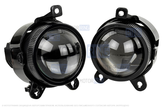 Диодные ПТФ Sal-Man 120W 32000lux (ближний, дальний) с защитой от перегрева и запотевания для Лада Приора, Шевроле Нива с 2009 г.в., Лада Нива 2123, ГАЗ Газель