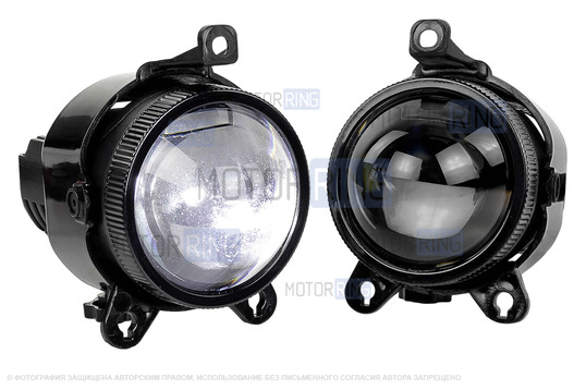 Диодные ПТФ Sal-Man 120W 32000lux (ближний, дальний) с защитой от перегрева и запотевания для Лада Приора, Шевроле Нива с 2009 г.в., Лада Нива 2123, ГАЗ Газель