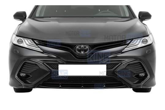 Накладка переднего бампера HARIUS для Toyota Camry 70 c 2017 г.в.