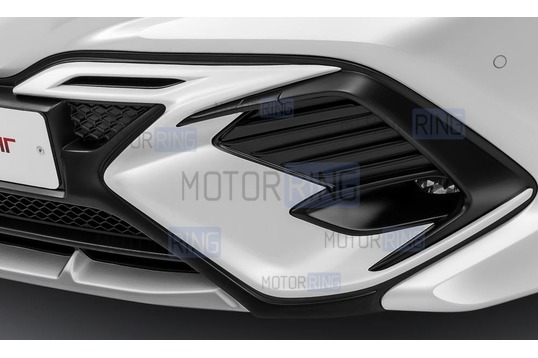 Бленды к накладке переднего бампера HARIUS для Toyota Camry 70 c 2017 г.в.