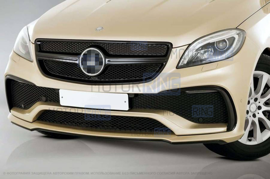 Передний бампер ЮролТюнинг для Mercedes ML 350 (W166)