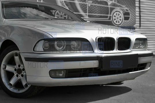 Верхние реснички-накладки на фары для BMW 5 (E39) 1995-2004 г.в.