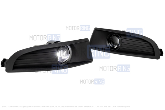 Светодиодные ПТФ Sal-Man 110w 30000lux с защитой от перегрева и запотевания для Skoda Octavia 2 2008-2013 г.в.