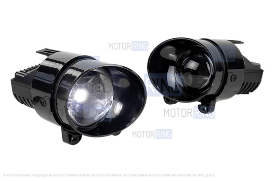 Светодиодные ПТФ Sal-Man 110w 30000lux с защитой от перегрева и запотевания для BMW X5 (E53) 2000-2007 г.в.