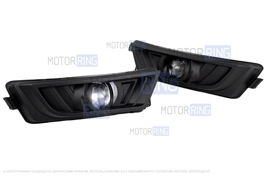 Светодиодные ПТФ Sal-Man 110w 30000lux с защитой от перегрева и запотевания для Skoda Octavia 3 2013-2017 г.в.