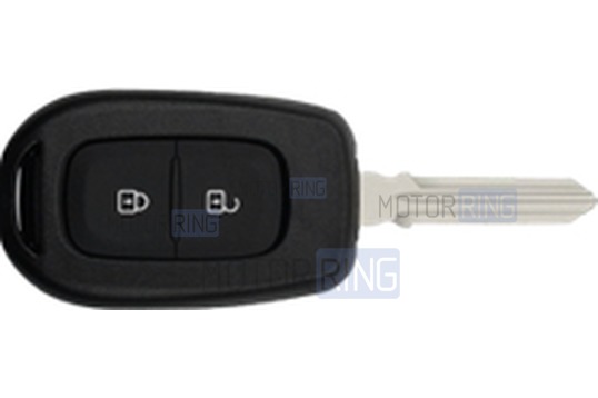 Силиконовый белый чехол ключа (E) с Хром акцентами для Renault Duster, Logan, Sandero, Symbol, Traffic