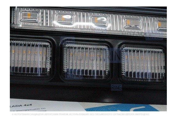 Оригинальные светодиодные (LED) подфарники Тюн-Авто с ДХО и динамическим поворотником для Лада 4х4 (Нива)