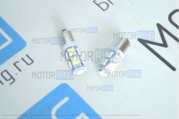 Светодиодные лампы BA9S 9LED 1051