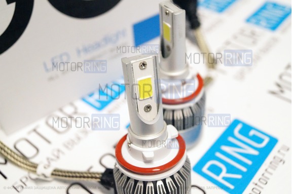 Светодиодные лампы G6 LED 3900LM 6000K H11