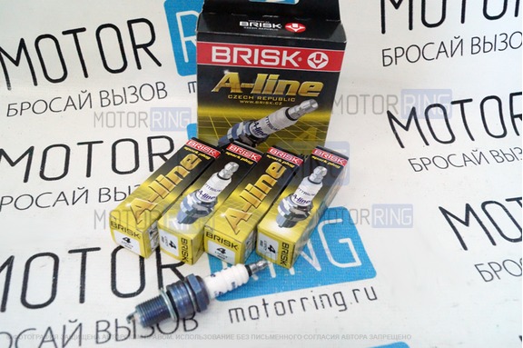Комплект свечей зажигания Brisk A-line 4 для 8 кл карбюраторных ВАЗ 2101-2107