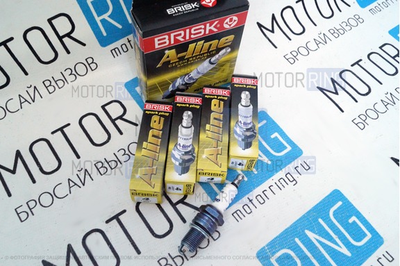 Комплект свечей зажигания Brisk A-line 4 для 8 кл карбюраторных ВАЗ 2101-2107