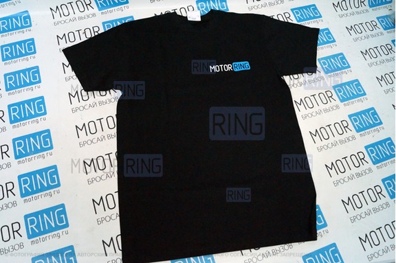 Футболка с эмблемой «MotorRING» Black style