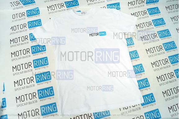 Футболка с эмблемой «MotorRing» White Style