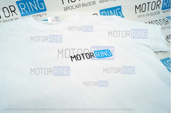 Футболка с эмблемой «MotorRing» White Style